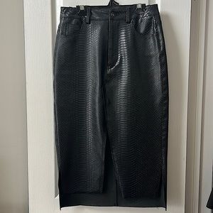 Zara Skirt Faux Snake Skin